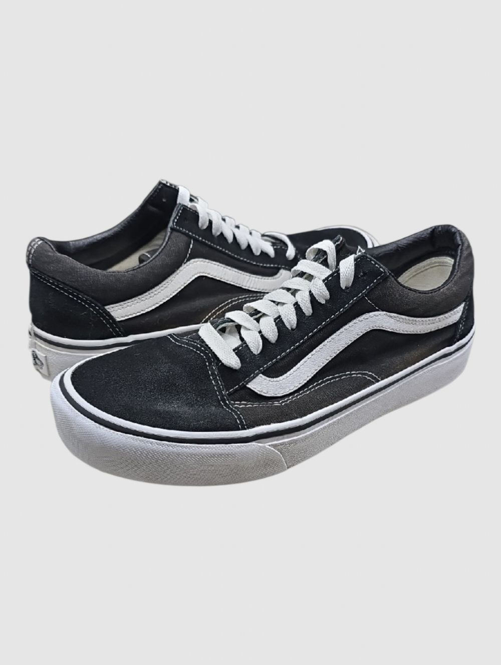 Vans Old Skool Sneakers W-10 M-8.5 Black/White Low-Top Skater Classic Comfort